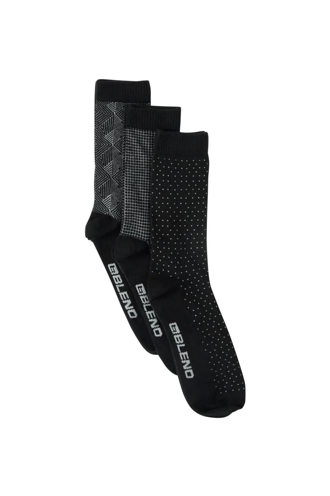 Pack calcetines altos hombre negro