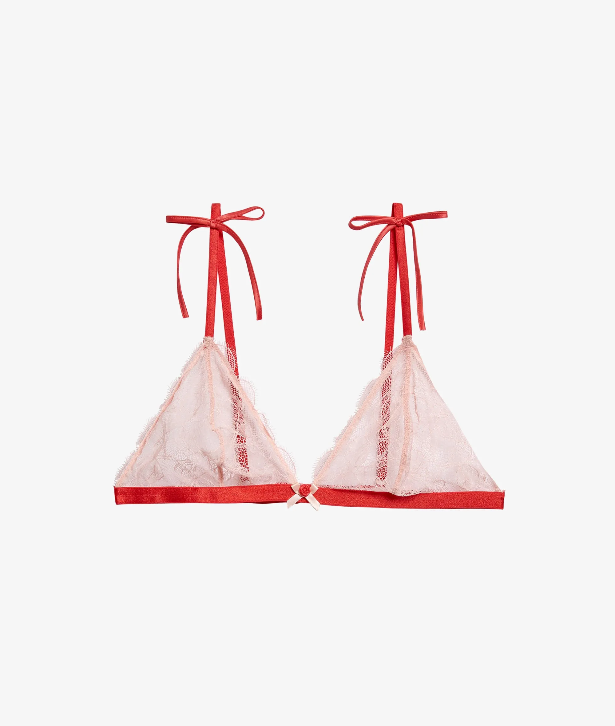 Sujetador triángulo sin aros de encaje floral. Copa B-C SENTIMENTALE BLUSH - ETAM